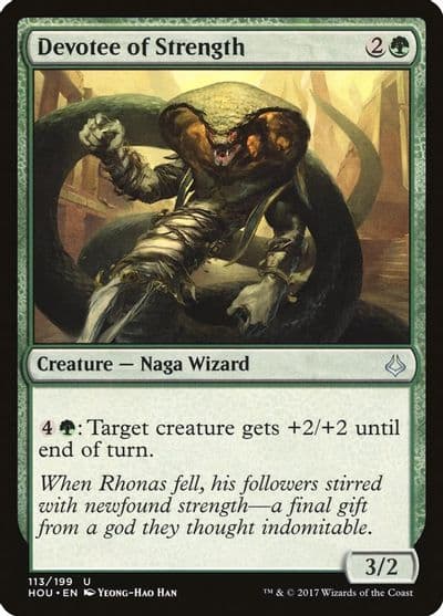 Devotee of Strength Hour of Devastation Magic card