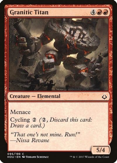 Granitic Titan Hour of Devastation Magic card