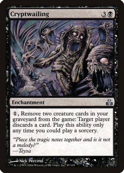 Cryptwailing Guildpact Magic card