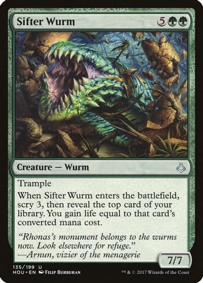 Sifter Wurm Hour of Devastation Magic card
