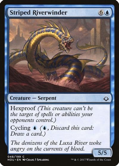 Striped Riverwinder Hour of Devastation Magic card
