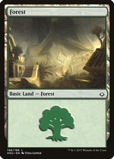 Forest 198 Hour of Devastation Magic card
