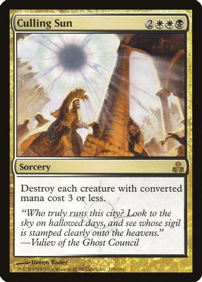 Culling Sun Guildpact Magic card
