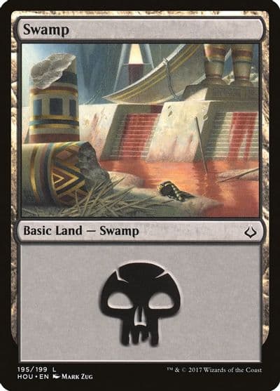 Swamp 195 Hour of Devastation Magic card
