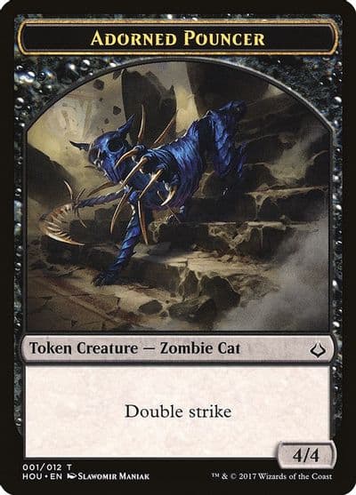 Adorned Pouncer Token Hour of Devastation Magic card