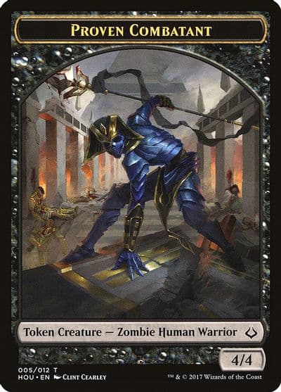 Proven Combatant Token Hour of Devastation Magic card