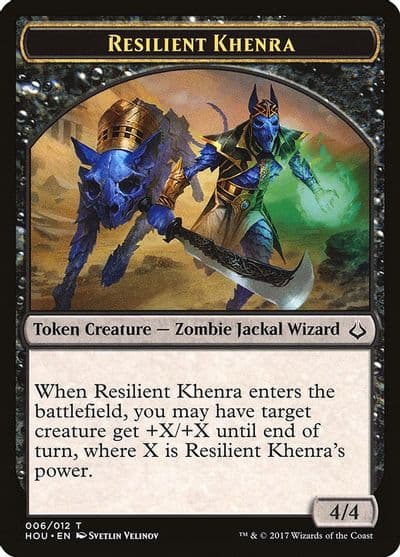 Resilient Khenra Token Hour of Devastation Magic card