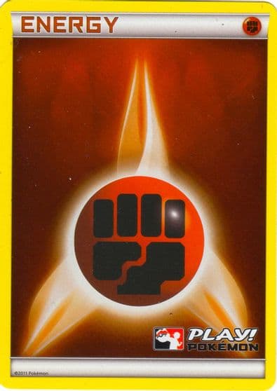 Fighting Energy (2011 Play! Pokemon) League & Championship Cards Pokemon card