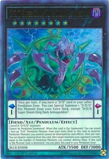 D D D Super Doom King Dark Armageddon Battles of Legend: Light's Revenge Yu-Gi-Oh! card