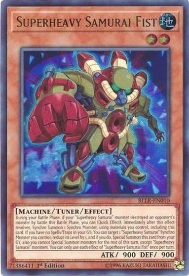 Superheavy Samurai Fist Battles of Legend: Light's Revenge Yu-Gi-Oh! card