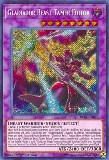 Gladiator Beast Tamer Editor Battles of Legend: Light's Revenge Yu-Gi-Oh! card
