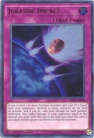 Jurassic Impact Battles of Legend: Light's Revenge Yu-Gi-Oh! card