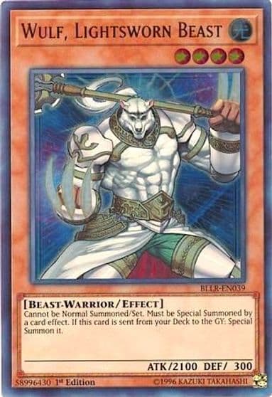 Wulf Lightsworn Beast Battles of Legend: Light's Revenge Yu-Gi-Oh! card