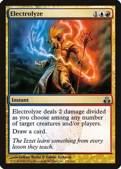 Electrolyze Guildpact Magic card