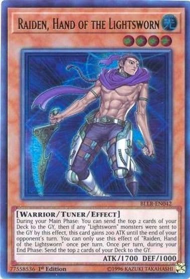 Raiden Hand of the Lightsworn Battles of Legend: Light's Revenge Yu-Gi-Oh! card