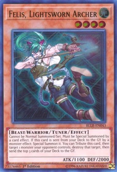 Felis Lightsworn Archer Battles of Legend: Light's Revenge Yu-Gi-Oh! card