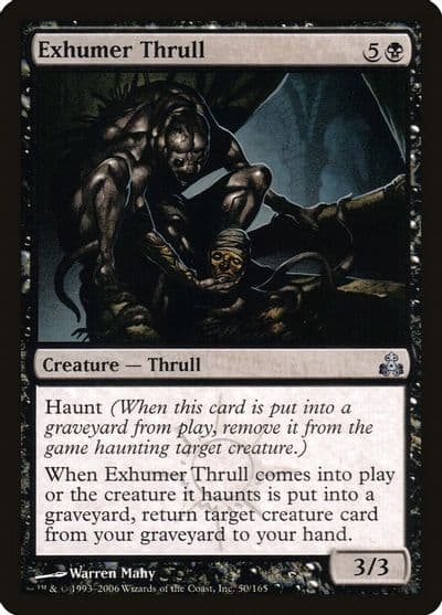 Exhumer Thrull Guildpact Magic card