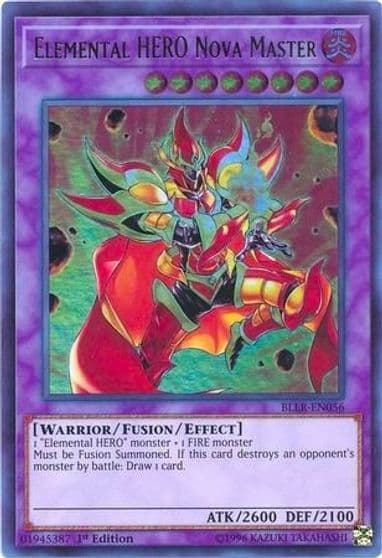 Elemental HERO Nova Master Battles of Legend: Light's Revenge Yu-Gi-Oh! card
