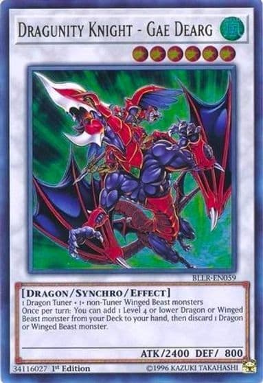 Dragunity Knight Gae Dearg Battles of Legend: Light's Revenge Yu-Gi-Oh! card