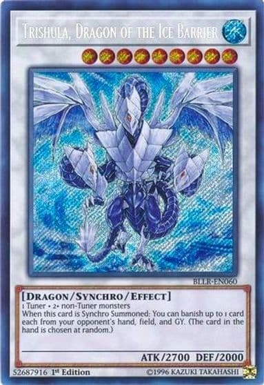 Trishula Dragon of the Ice Barrier Battles of Legend: Light's Revenge Yu-Gi-Oh! card