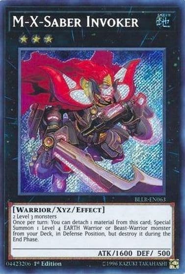 M X Saber Invoker Battles of Legend: Light's Revenge Yu-Gi-Oh! card