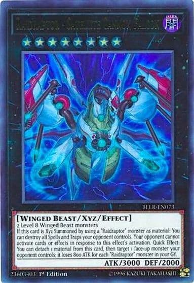 Raidraptor Satellite Cannon Falcon Battles of Legend: Light's Revenge Yu-Gi-Oh! card