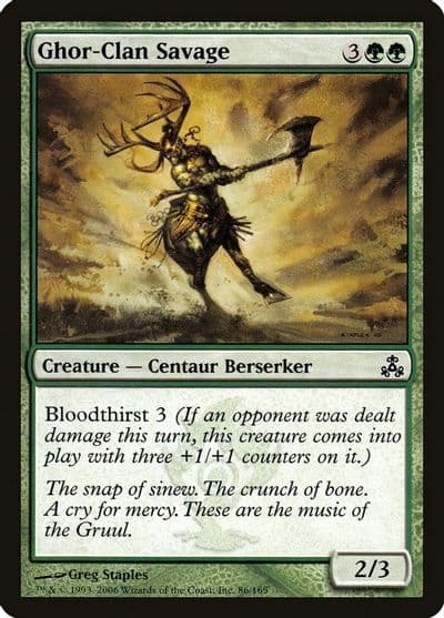 Ghor Clan Savage Guildpact Magic card