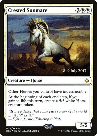 Crested Sunmare Prerelease Cards Magic card
