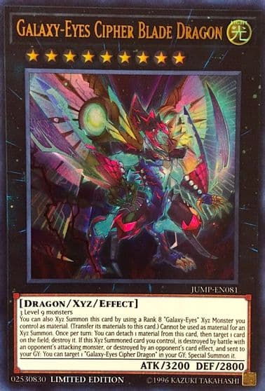 Galaxy Eyes Cipher Blade Dragon Shonen Jump Magazine Promos Yu-Gi-Oh! card