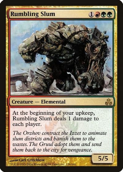 Rumbling Slum Guildpact Magic card