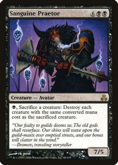 Sanguine Praetor Guildpact Magic card