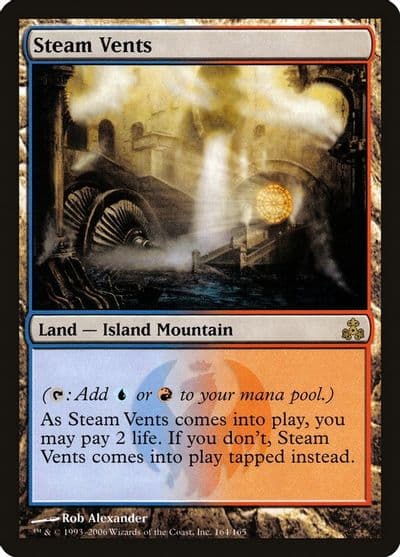 Steam Vents Guildpact Magic card