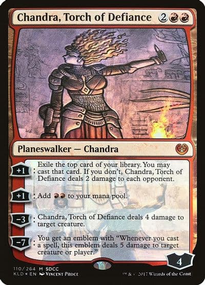 Chandra Torch of Defiance SDCC 2017 Exclusive Media Promos Magic card