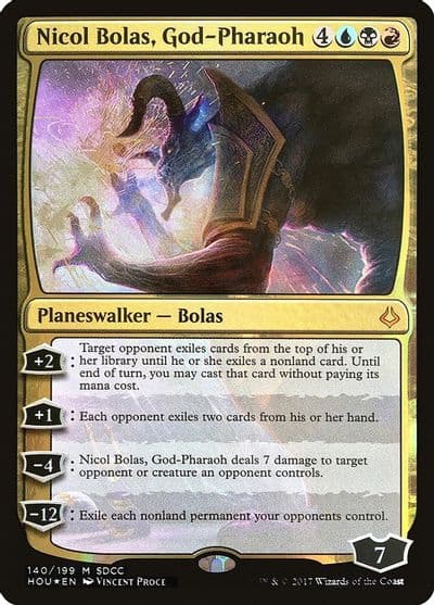 Nicol Bolas God Pharaoh SDCC 2017 Exclusive Media Promos Magic card