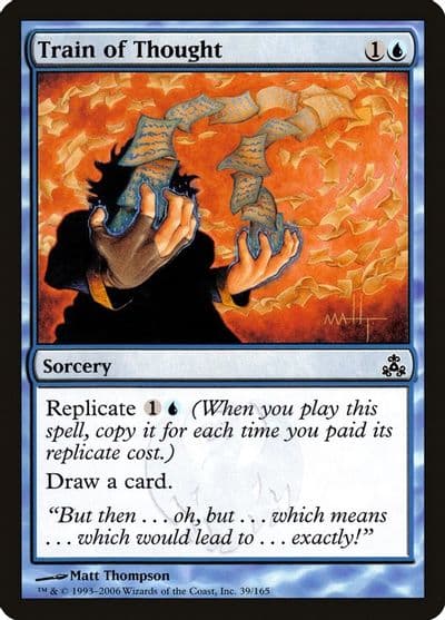 Train of Thought Guildpact Magic card