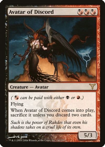 Avatar of Discord Dissension Magic card