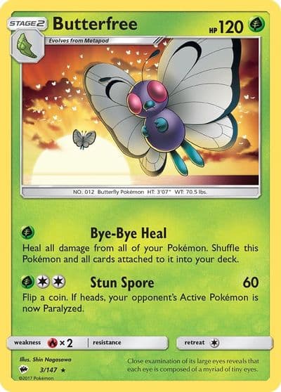 Butterfree SM - Burning Shadows Pokemon card