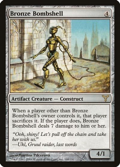 Bronze Bombshell Dissension Magic card