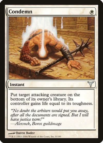 Condemn Dissension Magic card