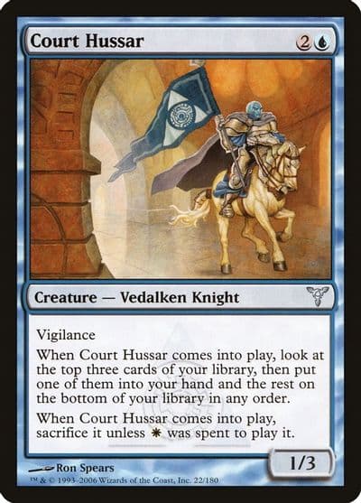 Court Hussar Dissension Magic card