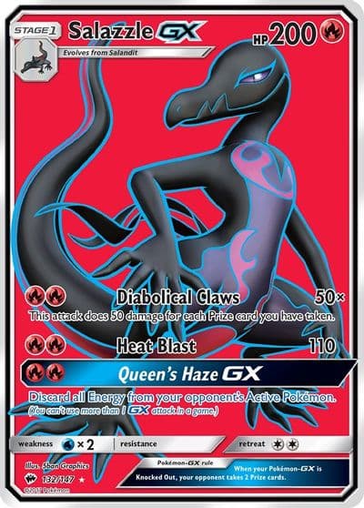 Salazzle GX (Full Art) SM - Burning Shadows Pokemon card