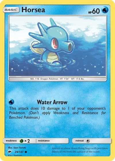 Horsea SM - Burning Shadows Pokemon card