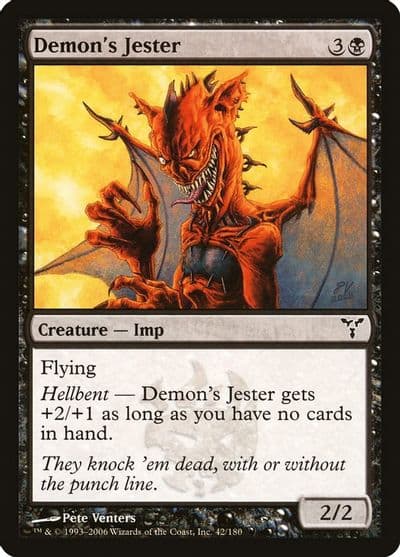 Demons Jester Dissension Magic card