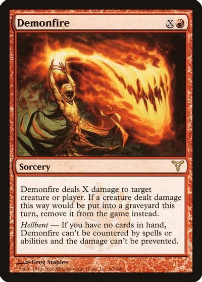 Demonfire Dissension Magic card