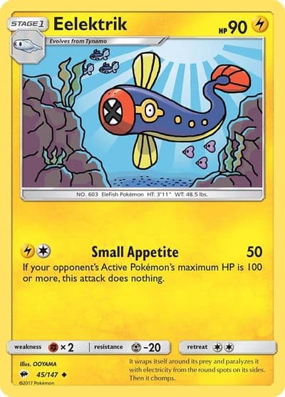 Eelektrik SM - Burning Shadows Pokemon card