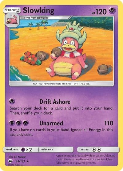 Slowking SM - Burning Shadows Pokemon card