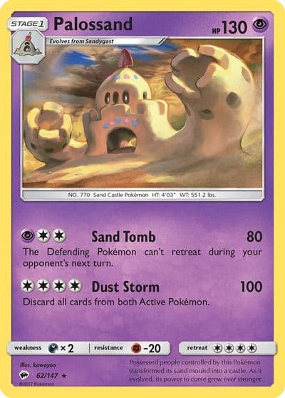 Palossand SM - Burning Shadows Pokemon card