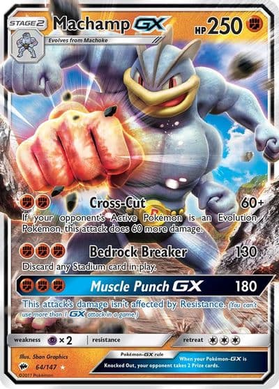 Machamp GX SM - Burning Shadows Pokemon card
