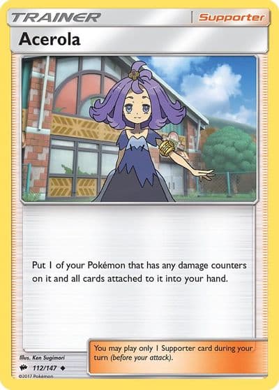Acerola SM - Burning Shadows Pokemon card