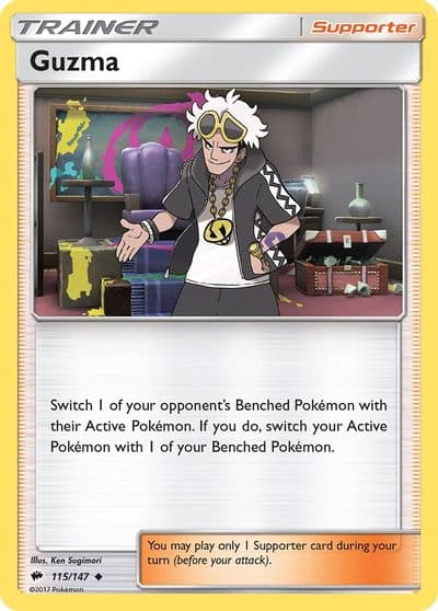 Guzma SM - Burning Shadows Pokemon card